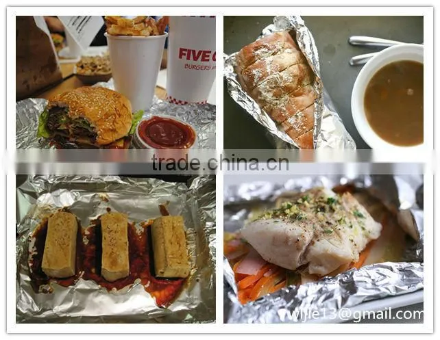 Factory direct household aluminum foil of high quality for food packing like turkey