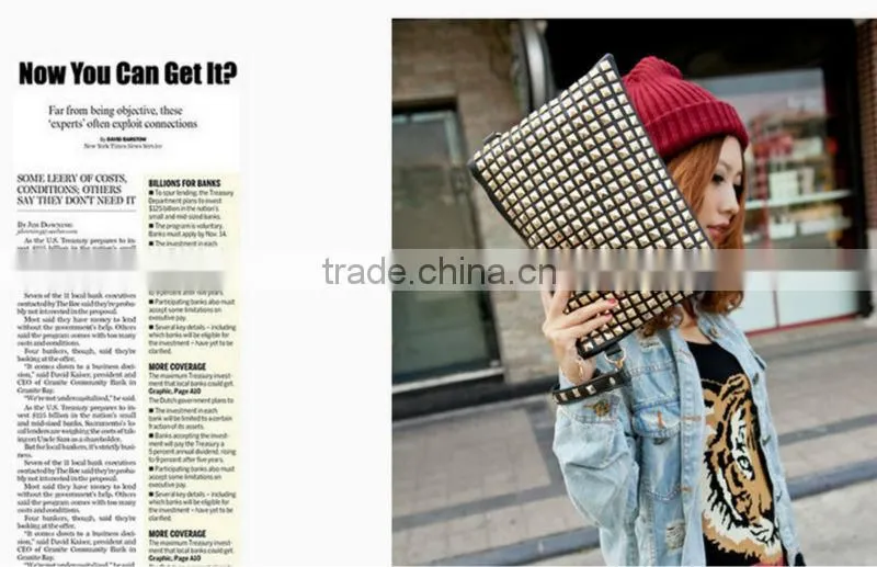 fahion 2013 dark white stone pattern handbags