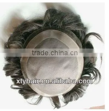 Human hair wigs for men high quality men's toupee
