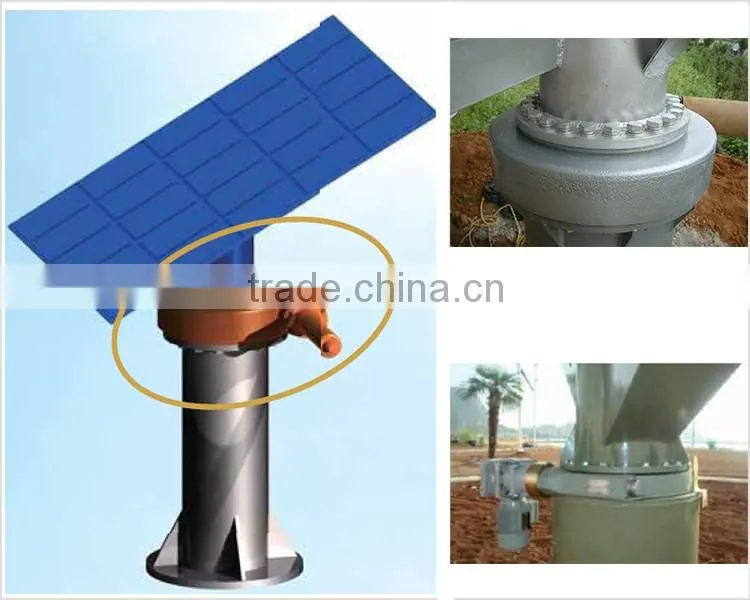 single axis slewing drive for stirling solar thermal power generation