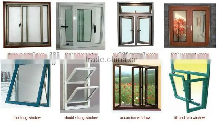 latest design wooden interior pvc doors with glass