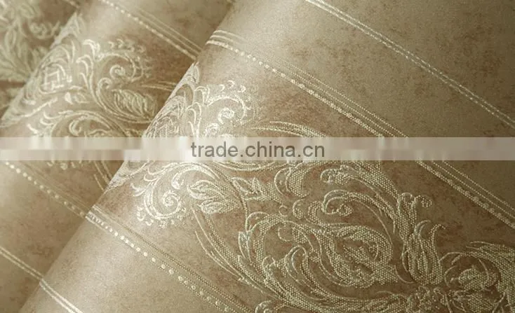 embossed european royal wallpaper design for home