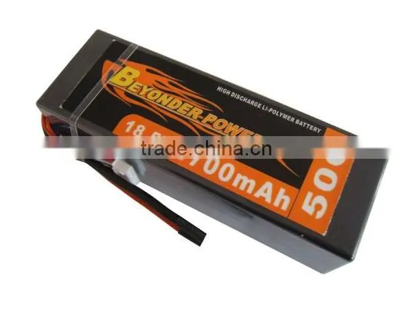 Competitive price hard case rc car battery 7.2v 1800mah, remote control RC battery high capacity lipo battery