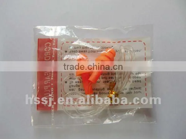 2016 CE silicone ear plugs with cord reusable ear plugs with high quality ear plugs manufacturer
