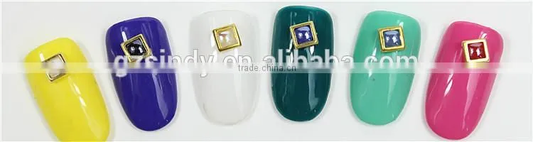 3mm/4mm golden edge ceramics pearl stone round/square flat back rhinestones pearl rhinestone ZX:BK754