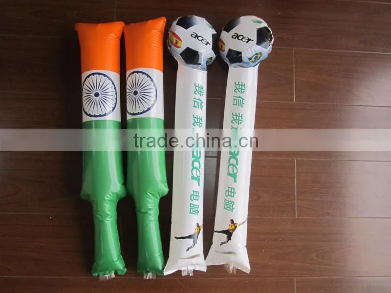 Customized Fans Event Celebrating Cheering Inflatable Noisemaker Pong Pong Sticks