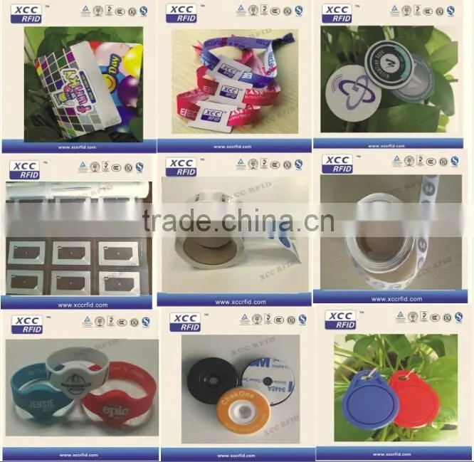13.56Mhz Custom Printed One Time Use NFC DIsposable Wristband For Smart Phone