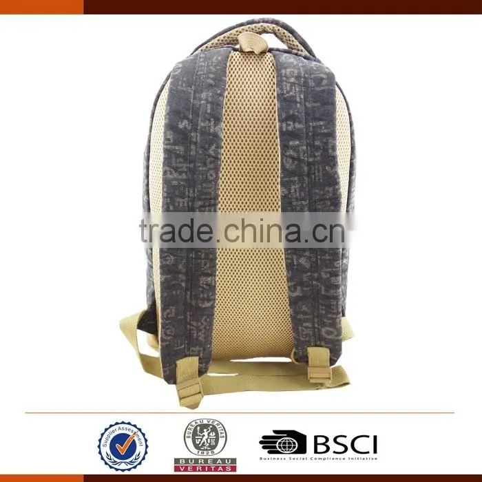 Wholesale Canvas Laptop Backpack Bag for School
