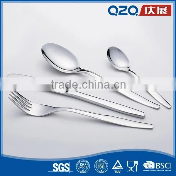 Thick materials strict process unique design stainless steel tableware