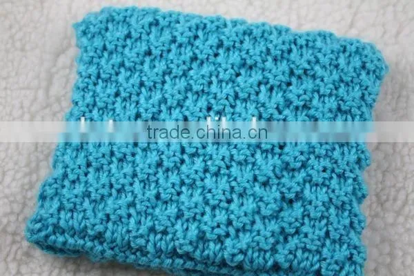 Custom design acrylic material handmade knitted ladies purse