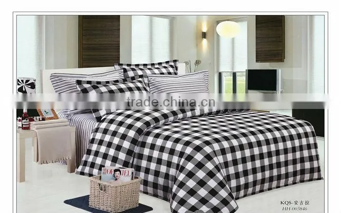 2014 Chinese bright cotton zebra printed home bedding set