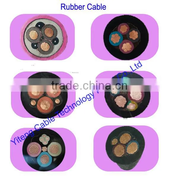 mining cable ,rubber insulated, Flexible rubber insulated mine cable
