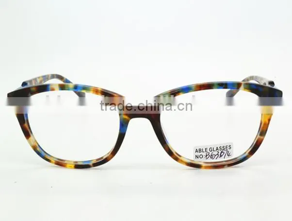 fashion multi-color frame lady acetate optical frame eyewear