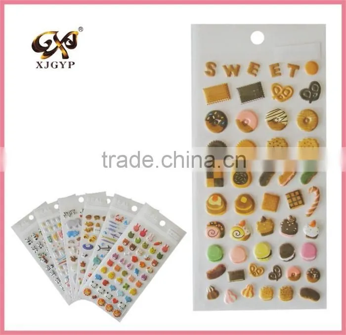 eva foam puffy sticker/sponge puffy letter stickers/3d foam puffy sticker