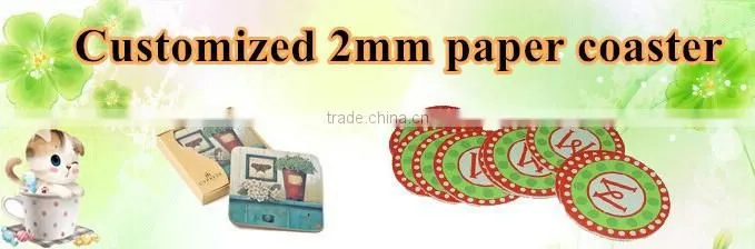 Eco-friendly hot new popular items paper cardboard coaster