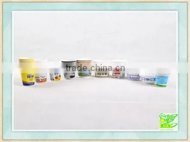 Customized printing outlook paper cup and plastic cup for sale