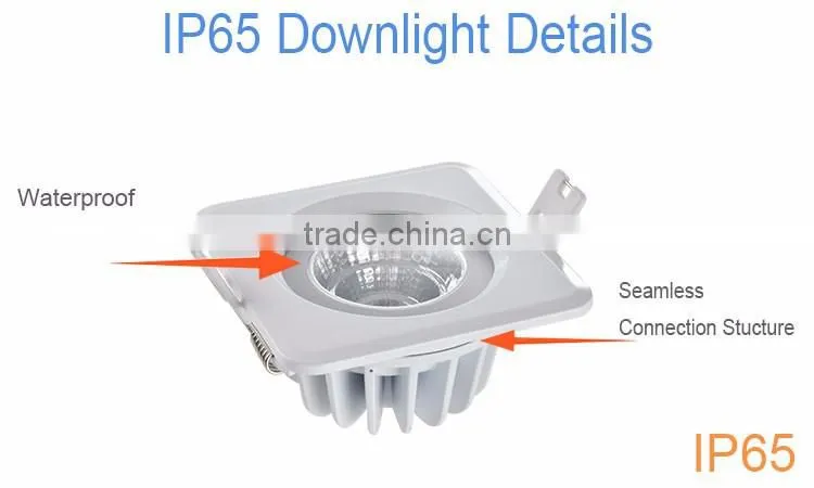 Recessed Round White CRI 80 IP65 CE SAA COB LED Downlight