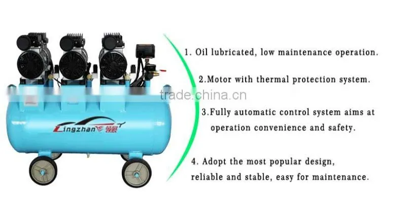 3.3KW Factory price Oil-free silent compressor