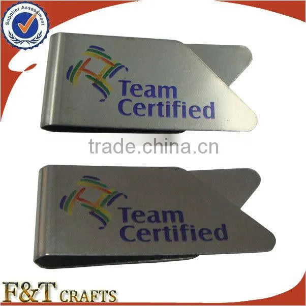 chinese oem supplier boomark square paper clip with custom logo