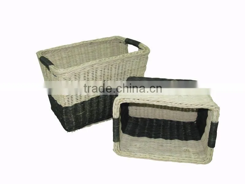 2015 New Product Oval Water Hyacinth Basket for Home Decoration and Furniture