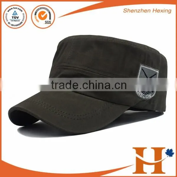 Custom your logo plain army cap washed military cap with top quality