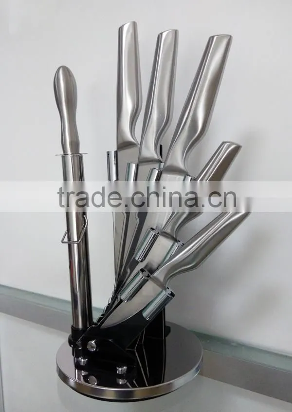 Bamboo Shape Handle Stainless steel kitchen knife set