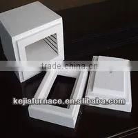 Ceramic fibre crucible furnace chamber