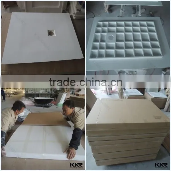 Artificial stone resin shower trays, artificial marble shower tray