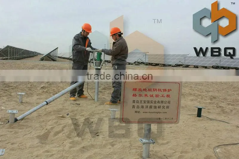 ground screw for solar and garden