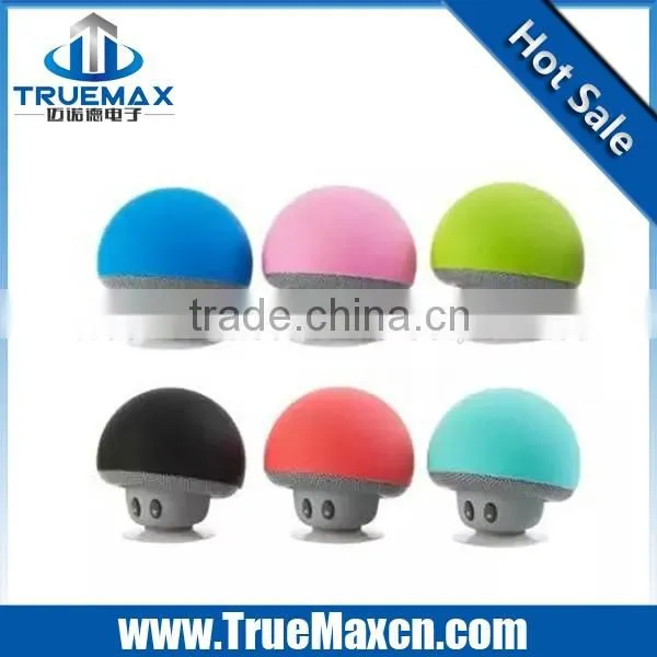 2016 Top Selling Fashion Gift Mini Portable Mushrooms Sucker Speakers Waterproof Wireless Bluetooth Speaker For Cellphone