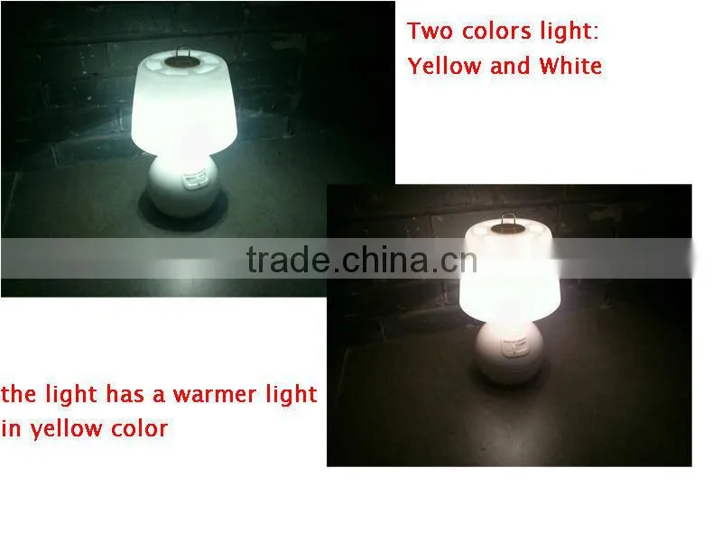 6 White LED + 6 Yellow LED Battery Operated Table Lamp with night and motion sensor