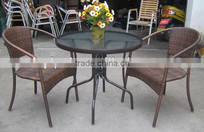 metal bar table and chairs set YC014 YC015 YT10