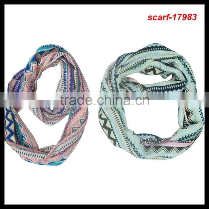 fashion lady chevron printing scarf wholesale