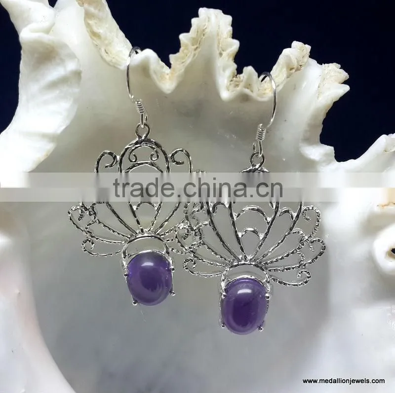 Aqua Chalcedony & Black Pearl Cab Vermeil Sterling Silver Earrings, Fashionable Bezel Earrings, Designer 925 Silver Earrings