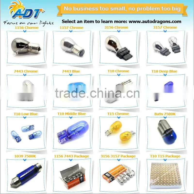 Automotive 1157 BAY15D Halogen Chrome Bulb Amber Color auto car accessories