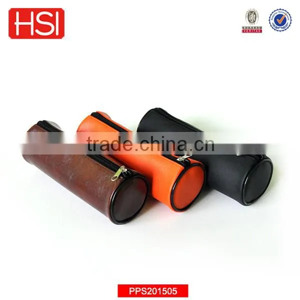 BSCI target aduited leatheret tube pencil case