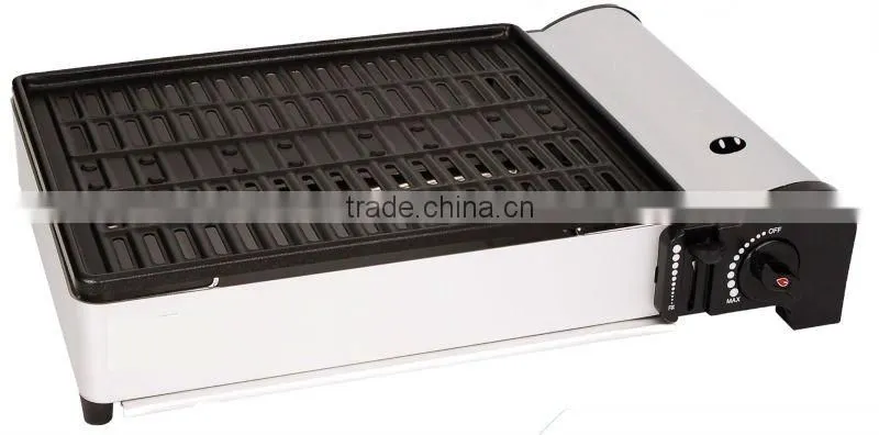 double use Protable gas BBQ grill