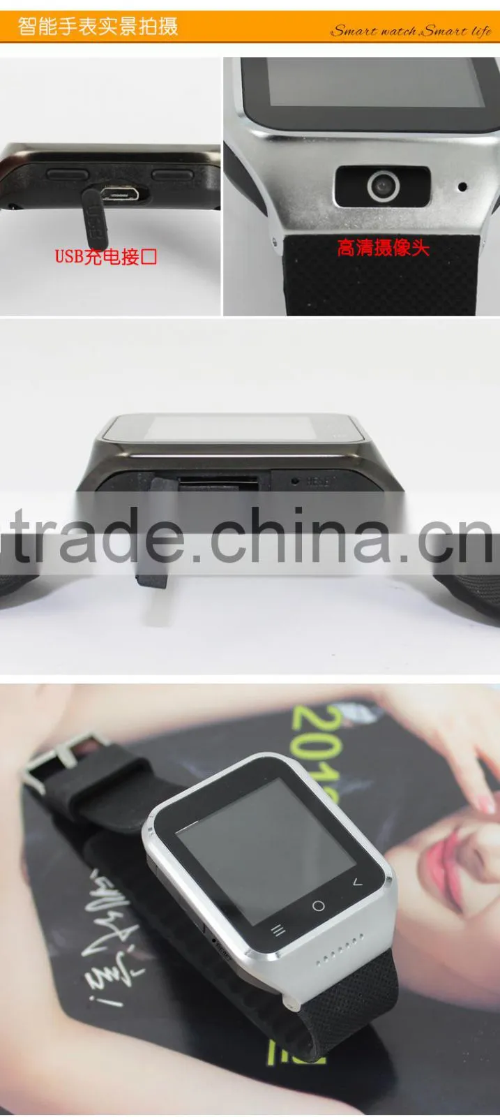 High quality Smart watch Andriod Mobile Phone with bluetooth