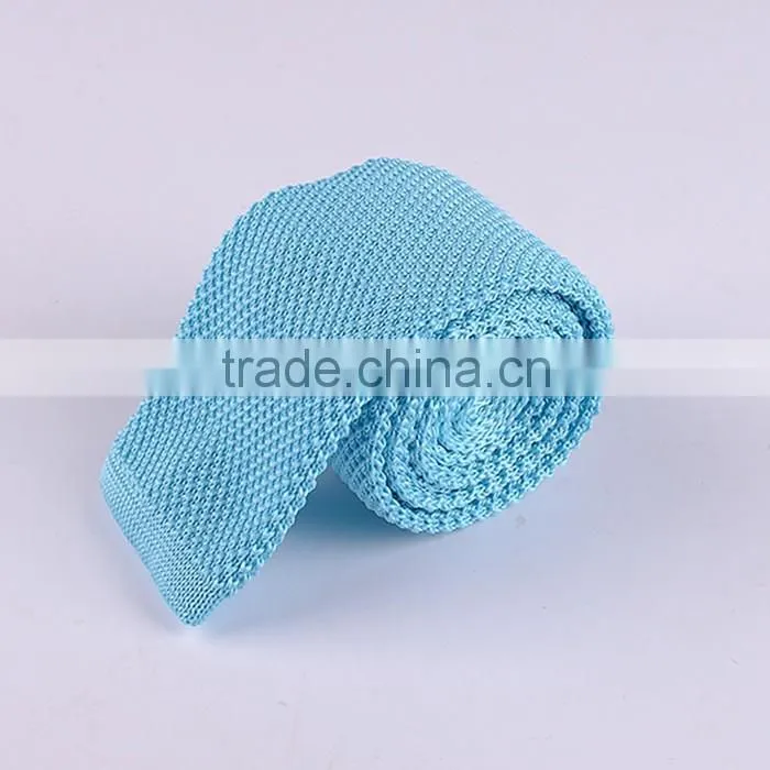 Fashion plain color cotton knitted necktie series 3