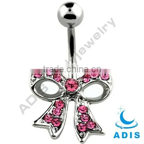 bowknot wholesale gauge banana navel piercing