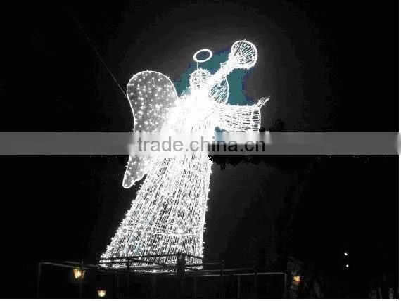Angel motif outdoor led christmas lights / outdoor lighted christmas angel