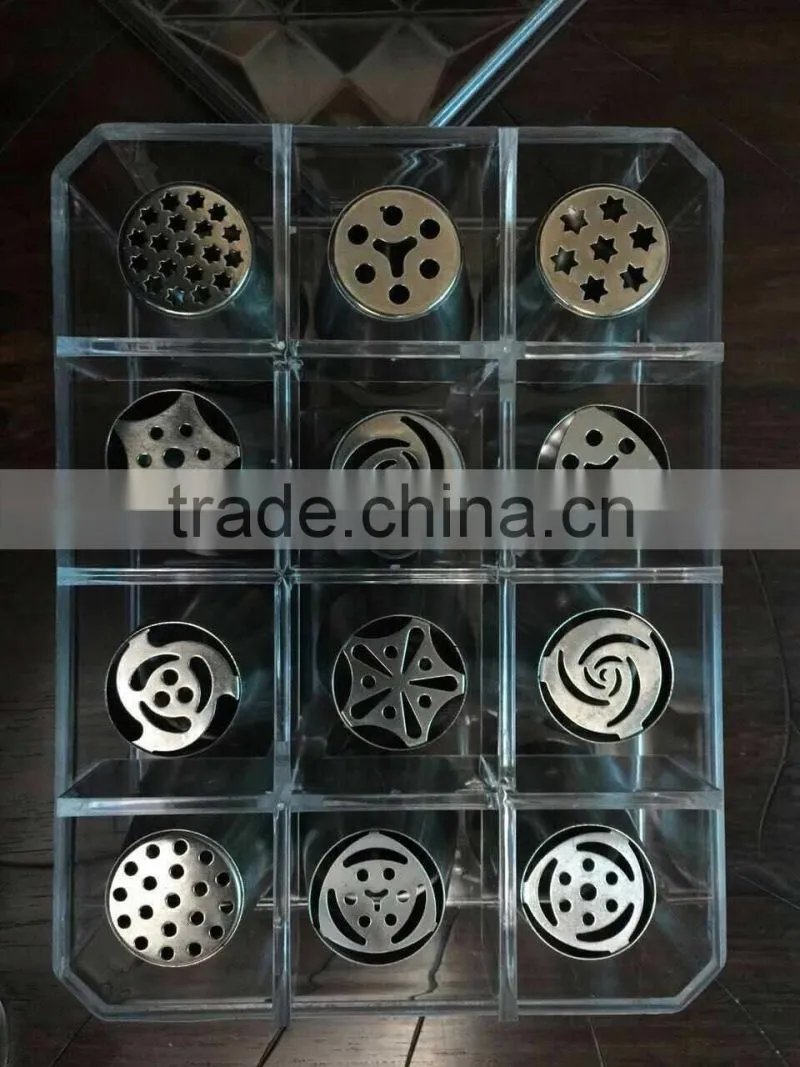 Stainless steel Cake Decorating Tips Tool Nozzles Russia Nozzles Tips 12pcs per set