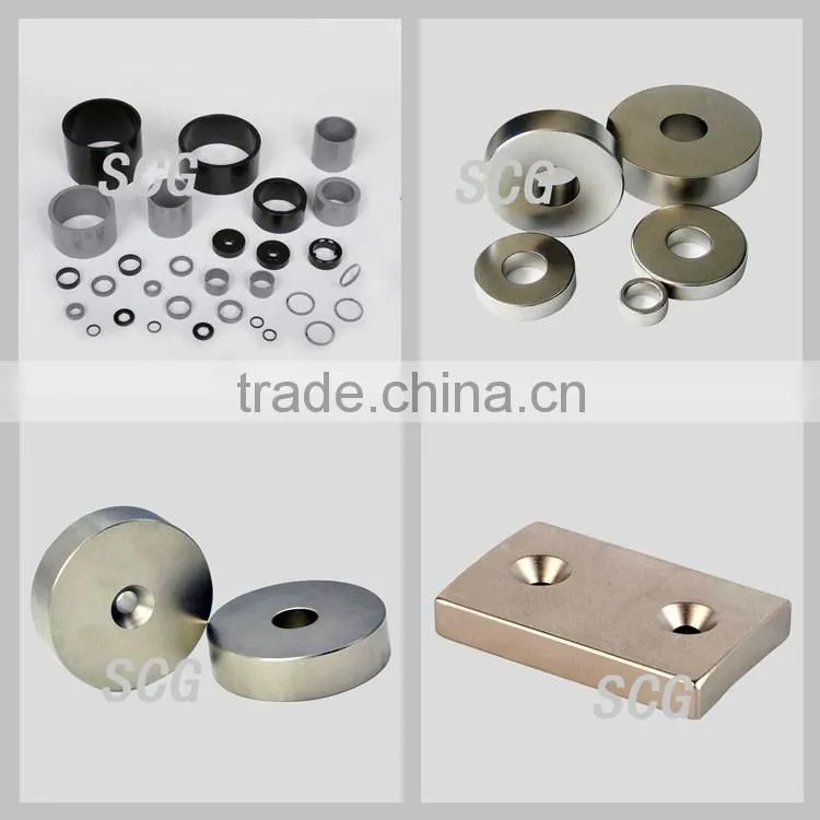 Neodymium magnet assembling with metal cover