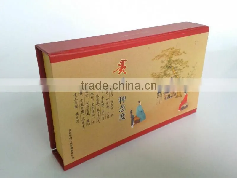 printing paper box with magnet closure and plastic tray for cigarette