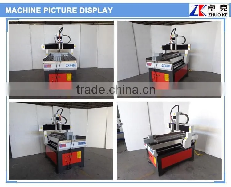 rotary axis Small CNC Machine Price with USB interface controller ZK-6090 600*900mm