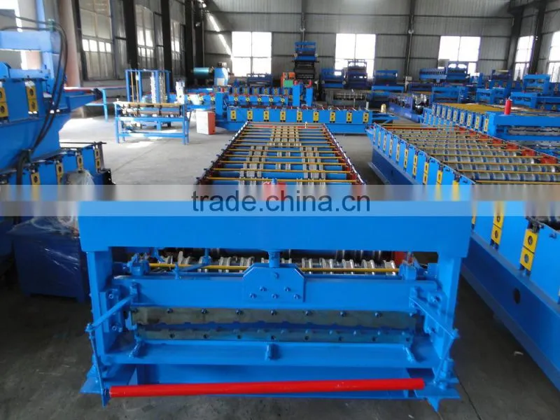 Gutter making machine and downspout roll forming machine