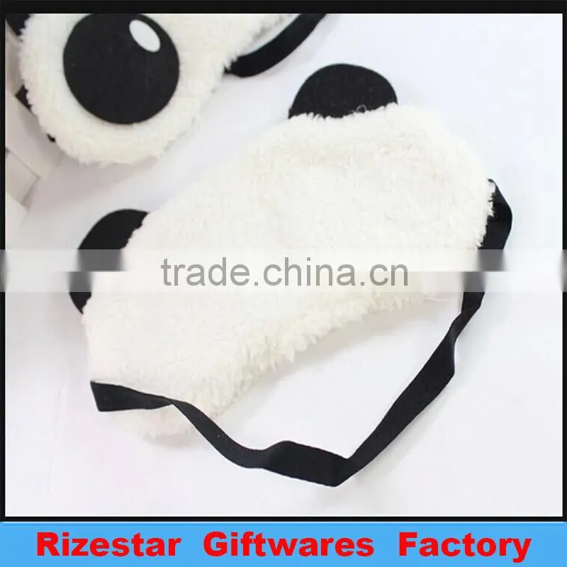 panda-like furry eye mask for a good sleep