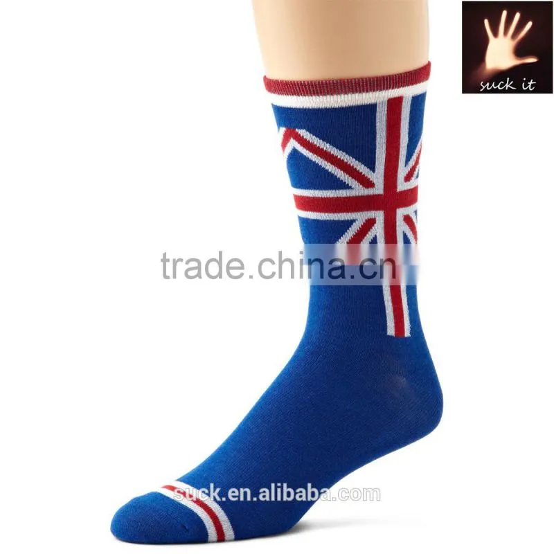 Black Label Men's American Flag Crew Sock