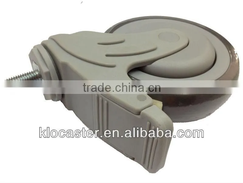 All-plastic medical caster wheels