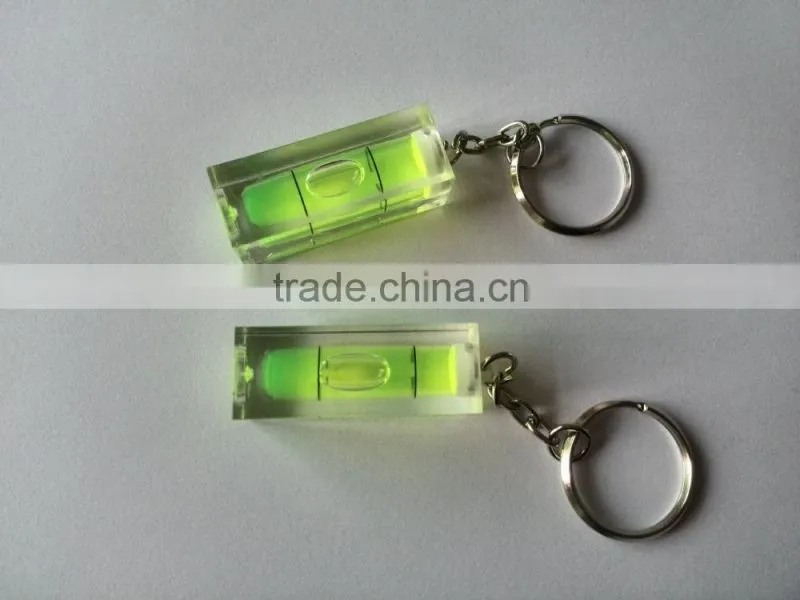 spirit level -black base,1 bubble level indicate level gift bubble key chain spirit level